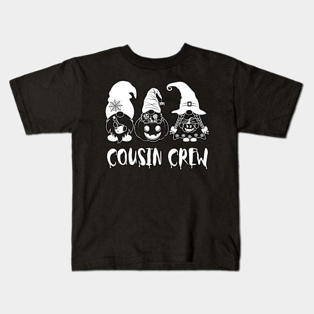 Funny Cousin Crew Halloween With Gnomes Pumpkins Halloween Kids T-Shirt by Arts-lf